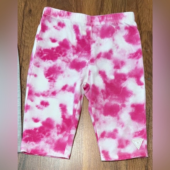 Guess Pink Tie-Dye and Gray shorts 2 piece set - Picture 4 of 8